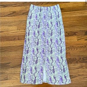 Free People Katie snakeskin skirt